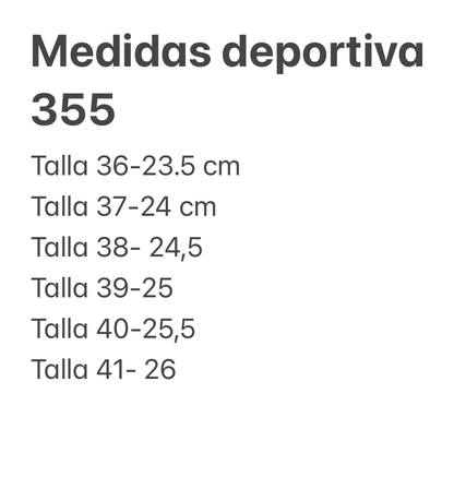 deportiva 355, 2 colores